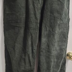 Primitive Skateboards Mason Olive Carpenter Corduroy Pants size 38x32 NWT